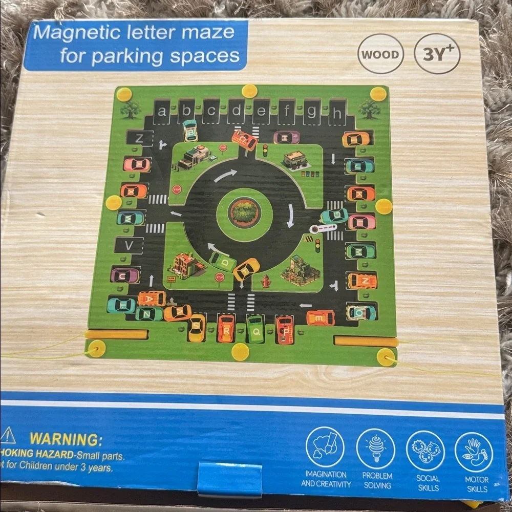 Magnetic Traffic Maze Board Game for Kids